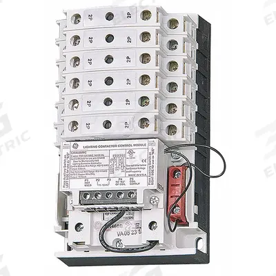 GE Lighting Magnetic Contactor: 12 Poles, 277V AC, 30 A - Mechanically Held Lighting Contactors
