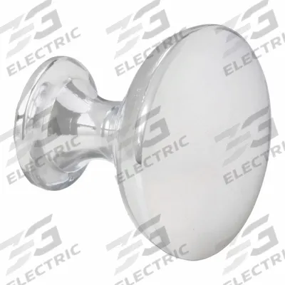 APPROVED VENDOR Cabinet Knob: Zinc, Polished Chrome - Chrome Cabinet Knobs