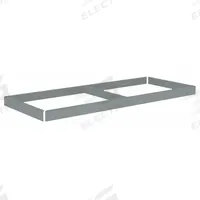 TENNSCO Shelf: 60 in x 18 in, 2,000 lb Load Capacity, Gray, Shelf (MPN ZLES-6018). Key specifications — Includes: (4) Beams; Shelf Configuration: Single Straight; Color: Gray; Frame Material: Steel; Brand: TENNSCO; Frame Finish: Zinc Plated; Product Type: Shelf.