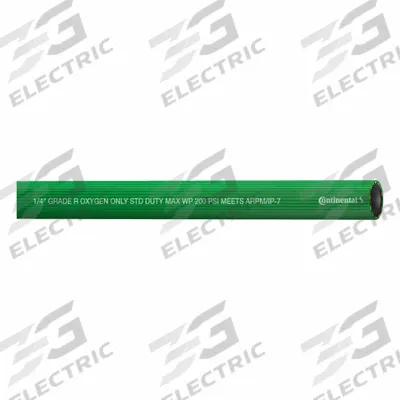 CONTINENTAL Bulk Welding Hose: 1/4 in Hose Inside Dia., 700 ft Hose Lg, Green - Grade R Single-Line Bulk Welding Hoses