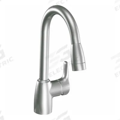 CLEVELAND FAUCET GROUP Kitchen Faucet: CA42519, Metal, Single-Post, Deck, 3 Mounting Holes - Single-Post Kitchen Faucets