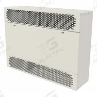 QMARK Cabinet Unit Heater with BMS: Fan Forced, 10 kW Watt Output, White, 480V AC, 3 Phase (MPN CUS94510483FFWD). Key specifications — Wattage Output: 10 kW; Air Flow: 500 cfm; Voltage, Phase: 480V AC, 3-Phase; Brand: QMARK; Heating Method: Fan Forced; Nominal Voltage - HVAC: 480V AC; Overall Dimensions - W x H x D: 45 in x 26-3/8 in x 9-3/4 in; Phase: 3.