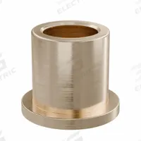 Flanged Sleeve Bearing: Bronze, SAE 841, 14 mm Bore, 20 mm OD, 22 mm Lg, -35°F to 300°F, 10 PK (MPN FFM1420-22B). Key specifications — System of Measurement: Metric; Material Grade: SAE 841; Flange Type: Flanged; Brand: OILITE.
