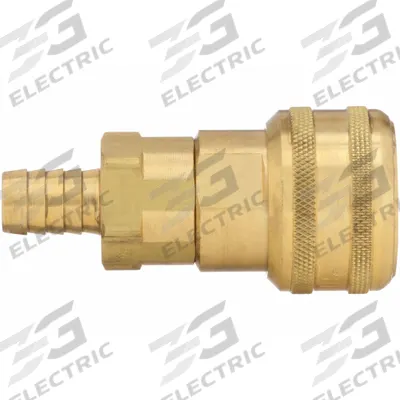 PARKER Quick Connect Hose Coupling: 1/2 in Body Size, 1/2 in Hose Fitting Size - Industrial Interchange Brass Quick-Connect Air Coupling Bodies