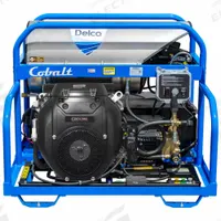 DELCO Gas-Powered Pressure Washer: Heavy Duty, Stationary, 3,500 psi, 5.5 gpm, 45 3/16 hp Horsepower (MPN 65144). Key specifications — attr1034375: Kerosene; attr1034381: CRX; attr1037666: DELCO.