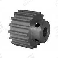 DAYTON Timing Pulley: Curvilinear, Fixed, For HTD Timing Belt Section, For 9 mm Belt Wd, 16 Teeth (MPN 16-5M09M6A6). Key specifications — Brand: DAYTON; Finish: Clear Anodized; For Belt Series: Powerhouse®.