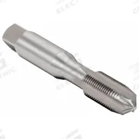 CLEVELAND Straight Flute Tap: 5/16"-18 UNC, H3 / 2B, 4 Flute, Plug Chamfer, LH, High Speed Steel (MPN C60760)