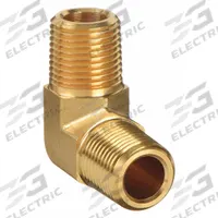 PARKER Metal Pipe Elbow: 90° Elbow, Brass, 1/8 in x 1/8 in, Male NPT Threaded x Male NPT Threaded (MPN 2-2 ME-B). Key specifications — Maximum Operating Pressure: 5,000 psi.