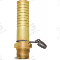 SANI-LAV Non-Swivel Hose Adapter: Brass, Brass, 3 3/4 in Overall Lg, 3/4 in Inlet Connection Size (MPN N14). Key specifications — Inlet Connection Type: NPT; Brand: SANI-LAV; Color/Finish: Brass; Includes: Trigger Lock Ring; Material: Brass; Product Type: Hose Adapter.