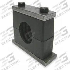 BEHRINGER PIPE SYSTEMS Vibration-Dampening Beta Clamp: Ribbed Bore, 304 Stainless Steel Clamp (MPN SHT7300-PP)