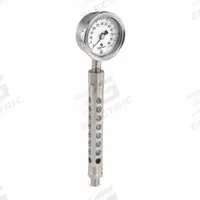ASHCROFT Vacuum Gauge: 0 psi, 2 1/2 in Nominal Dial Size, Bottom, 1/2 in MNPT, 304 Stainless Steel (MPN 251009SW02LX5G30/0IMV022198SS25X5G). Key specifications — Accuracy: +/-1.00%; Gauge Case Material: 304 Stainless Steel; Brand: ASHCROFT; Pressure Range: 0 psi; Gauge Wetted Parts: Stainless Steel.