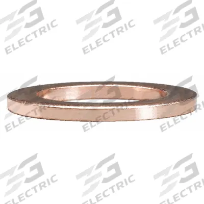 SUR&R Brake Line Washer: Brake Line Washer, Copper, 15/16 in Outside Dia, 10 Pieces - Hydraulic Brake Line Accessories