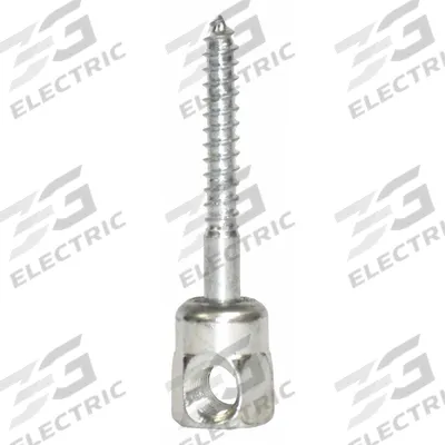 SAMMYS Rod Hanger: 1/4 in Overall Dia, 1 in Overall Lg, 1/4 in Screw Size, Steel - Rod Hangers for Wood
