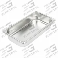 VOLLRATH Steam Table Pan: Third Size, Rectangular, 22 ga Gauge, 2.6 qt Capacity, NSF Certified (MPN 30322). Key specifications — Brand: VOLLRATH; Dishwasher Safe: No; NSF Certified: Yes; Product Type: Steam Table Pan; Manufacturer Part Number: 30322.