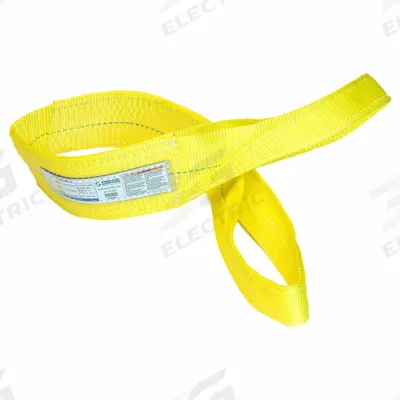 STREN-FLEX Web Sling: Type 3, Polyester, 3 ft Sling Lg, 11 in Eye Lg - High-Visibility Polyester Flat-Eye Web Slings