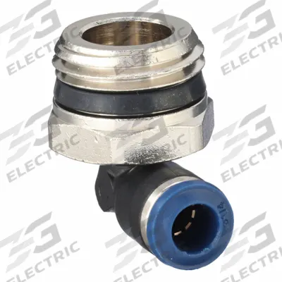 AIGNEP USA Push-Fit Elbow Fitting: 1/4 in OD x 1/2 in Pipe Size - Nylon & Nickel-Plated Brass Tube Fittings