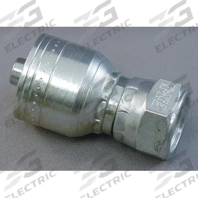 AEROQUIP Hydraulic Crimp Fitting: Steel x Steel, Straight, -20 For Hose Dash Size - Aeroquip Crimp Hydraulic Hose Fittings with BSPP Connection