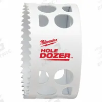 MILWAUKEE Hole Saw: 3 3/4 in Saw Dia., 3.5 Teeth per Inch, 1 5/8 in Max. Cutting Dp, Bi-Metal (MPN 49-56-9643). Key specifications — attr1098070: 3.5; attr1098087: MILWAUKEE; attr1098073: 5/8"-18.