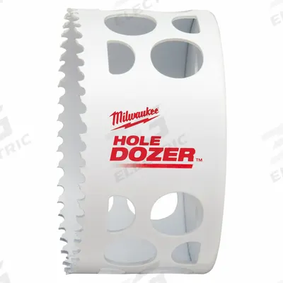 MILWAUKEE Hole Saw: 3 3/4 in Saw Dia., 3.5 Teeth per Inch, 1 5/8 in Max. Cutting Dp - Multi-Material-Cutting Hole Saws without Arbor