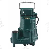 ZOELLER Effluent Pump: 1/2 hp, 230V AC, Single Phase, 61 gpm Flow Rate @ 10' of Head, Cast Iron, NPT (MPN 98-0004). Key specifications — Impeller Material: Thermoplastic; Rated Voltage: 230V AC; Brand: ZOELLER; Switch: Not Included.