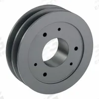 APPROVED VENDOR V-Belt Pulley: C75, 2 Groove, 7.9 in OD, Bushed Bore, SF, For C/CX Belt Section (MPN 2C75SF). Key specifications — Pulley Industry Number: C75; Pitch Diameter: 7.5 in (C); For Belt Section (broad, with similar types): C or CX.