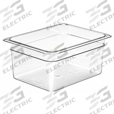 CAMBRO Food Pan: Half Size, Rectangular, 9.4 qt Capacity, NSF Certified - Steam Table Pans