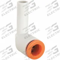 SMC Push-Fit Elbow Fitting: 1/2 in OD x 1/2 in OD Size, Push-to-Connect x Push-to-Connect, Brass (MPN KQ2L13-99A). Key specifications — Brand: SMC.