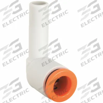 SMC Push-Fit Elbow Fitting: 1/2 in OD x 1/2 in OD Size, Push-to-Connect x Push-to-Connect - Polybutylene & Brass Tube Fittings