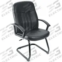 APPROVED VENDOR Frame Chair: Black, Black, 0 Casters/Glides, 25 1/2 in Overall Wd, 41 in Overall Ht (MPN 6GNN5). Key specifications — Brand: APPROVED VENDOR; Back Material: Leather; Seat Material: Leather; Chair Material: Leather.