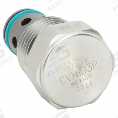 Parker Threaded Cartridge Valve: Steel, Block-Mounted, Two Positions, Normally Closed - Cartridge Check Valves