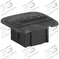 REESE Receiver Tube Covers: 2 1/2 in Overall Lg, 2 1/2 in Overall Wd, 1 3/4 in Ht, 1 3/4 in Thick (MPN 7000600)