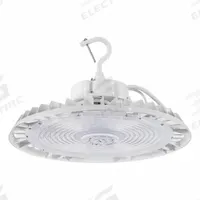 SYLVANIA UFO Hight Bay: 15,000 lm_18,000 lm_22,500 lm, 3500K/4000K/5000K, 39 ft – 49 ft Mounting Ht (MPN UFOHIBA3A/S150UNVD8SC7/BL). Key specifications — Color Temperature: 3500K; Voltage: 120 to 277V AC; LED Replacement For: 250W to 400W MH; Brand: SYLVANIA.