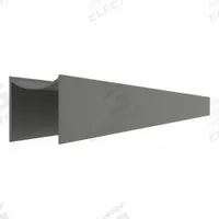 HADRIAN Alcove Channel: Aluminum, Slate, 57 in Overall Ht, 1 1/8 in Overall Wd (MPN 560157-621). Key specifications — Finish: Slate; Component Type: Alcove Channel; Brand: HADRIAN.