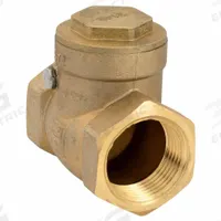 MILWAUKEE VALVE Swing Check Valve: Swing, Inline Valve Body, 1 in Pipe Size, FNPT x FNPT, Brass, Std (MPN UP0967000100). Key specifications — Brand: MILWAUKEE VALVE.