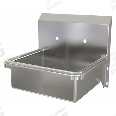 SANI-LAV Hand Sink: 1 Stations, 7 in Bowl Dp, 17 in Bowl Lg, 14 in Bowl Wd - One-Station Wall-Mounted Hand Sinks without Faucets