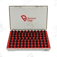 VERMONT GAGE Pin Gauges: Go (Plus), 24 mm to 25.48 mm, 0.01 mm Dia Increment, ZZ Tolerance Class (MPN 902101000). Key specifications — attr1182482: ZZ; attr1182483: +/-0.0050 mm; attr1182499: VERMONT GAGE.