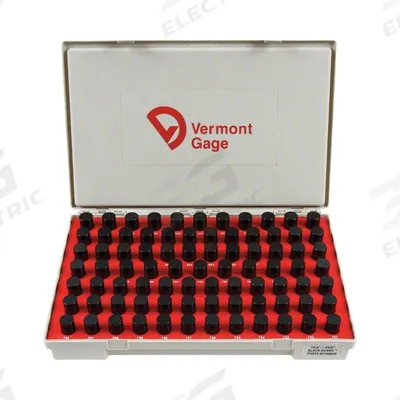 VERMONT GAGE Pin Gauges: Go (Plus), 24 mm to 25.48 mm, 0.01 mm Dia Increment - Go (Plus) Pin Gauge Sets - Black Oxide Finish