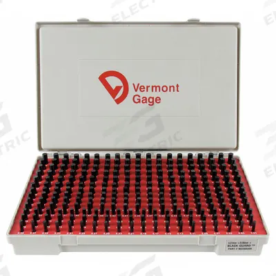 VERMONT GAGE Black Oxide-Coated Pin Gauge Set: Go (Plus), 5.01 mm to 9.99 mm - Go (Plus) Pin Gauge Sets - Black Oxide Finish