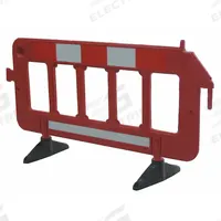 APPROVED VENDOR Barrier Guard: Manual Carry, 40 in Ht, 6 7/16 ft Lg, 23 1/2 in Wd, Red, No Legend (MPN 19N882). Key specifications — Brand: APPROVED VENDOR; Portability: Manual Carry; Material: Polyethylene; Message: No Legend; Includes: (2) Removable Feet; Finish: Unfinished; Connecting Option: Interlocking.