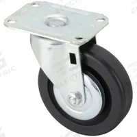 APPROVED VENDOR Plate Caster: Swivel, No Brake, Polyolefin, 4 in Wheel Dia, 1 in Wheel Wd, Plain (MPN 416P27). Key specifications — Wheel Bearing Type: Plain; Wheel/Tread Color: Black; Brand: APPROVED VENDOR; Caster Type: Swivel.