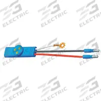GROTE Pigtail: Sentry Light/Slim-Line 0.18 in Male Bullet/Ring Terminal, 3 Wires, 5 in Wire Lg (MPN 66900). Key specifications — Wire Sizes Included: 16 AWG; Features: O-Ring Helps Prevent Moisture and Corrosion; Connector Type: Sentry Light; Compatible Product Type: 5202 Series Lamps.
