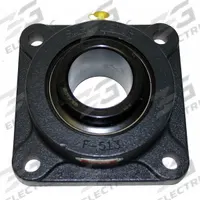 SEALMASTER 4 Bolt Flange Bearing: Radial Ball, 1 1/4 in Bore, Cast Iron, Set Screws, 4 19/32 in Lg (MPN MSF-20). Key specifications — Bore Type: Cylindrical; Brand: SEALMASTER; Lubricant Material: NLGI #2 Equivalent; Mounting Bolt Size: 7/16 in; System of Measurement: Inch.