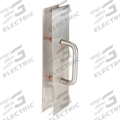TRIMCO Door Pull Plate: 3 1/2 in Wd, 15 in Ht - Antimicrobial Door Pulls