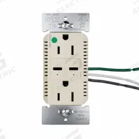 USB Receptacle: Duplex, 5-15R, 2 USB Ports, USB Type C, Ivory, 125V AC, 15 A (MPN TR15HUSBPD65I). Key specifications — Brand: LEGRAND.