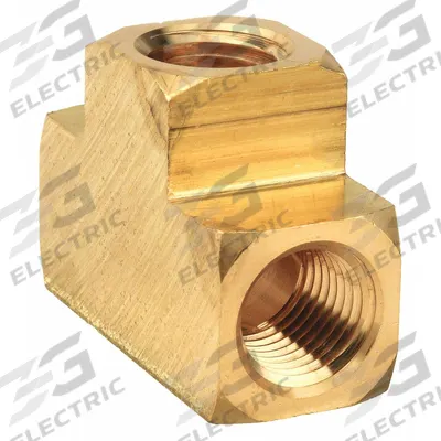 PARKER Extruded Female Tee: Tee, 1/4 in x 1/4 in x 1/4 in, 1,000 psi, 1 33/64 in Lg - Threaded High-Pressure Pipe Fittings for Potable Water