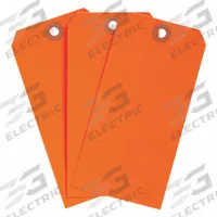 BRADY Shipping Tag: #6, 5 1/4 in Tag Ht, 2 5/8 in Tag Wd, 30 Points, Fluorescent Red, 1,000 PK (MPN 102085). Key specifications — Card Stock Thickness: 30 Points; Tag Color: Fluorescent Red; Tag Material: Cardstock; Brand: BRADY.