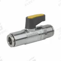 JOMAR VALVE Manual Two-Way Ball Valve: 1/8 in, Brass, Straight, Push x Push, Two-Piece, Lever, 25 PK (MPN 186-530). Key specifications — Brand: JOMAR VALVE; Handle: Locking Lever.