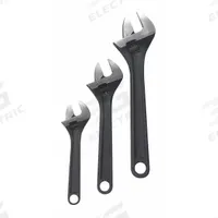 WESTWARD Adjustable Wrench Set: Alloy Steel, Black Phosphate, 1 in_3/4 in_1 1/8 in Jaw Capacity (MPN 1NYB9). Key specifications — attr309359: Black Phosphate; attr309363: 6 in to 10 in; attr324924: WESTWARD; attr309358: Alloy Steel.
