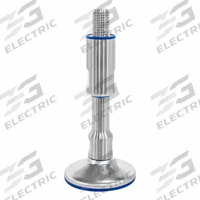 JW WINCO Male-End Leveling Mount: Swiveling Stud, M16 Thread Size, 100 mm - Hygienic Male Leveling Mounts