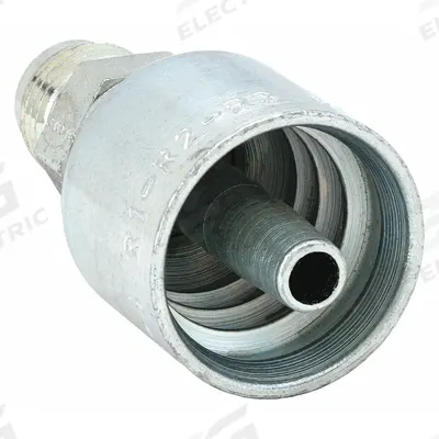 Parker Hydraulic Crimp Fitting: Steel x Steel, Straight, -10 For Hose Dash Size - Parker Crimp Hydraulic Hose Fittings with JIC Connection